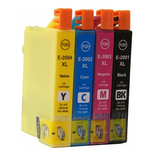 Epson T200XL High Yield Black & 3-Color Combo Remanufactured Ink Cartridges