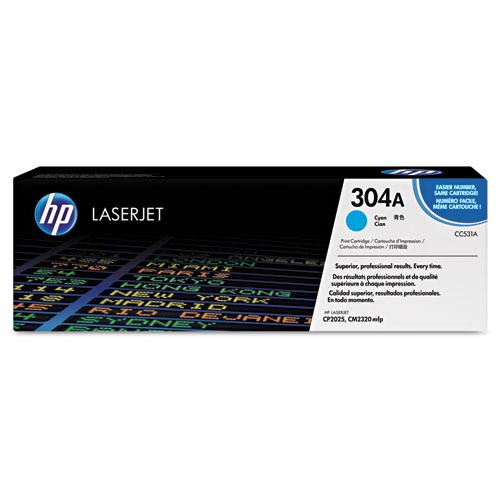 HP CC531A Cyan Original Toner Cartridge for CP2025 CM2320