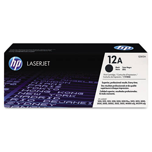 HP Q2612A / 12A Original Toner Cartridge for LaserJet 1010 3020