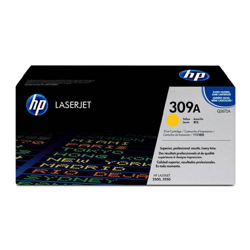 HP Q2672A 309A Original Yellow Toner for LaserJet 3500 3550