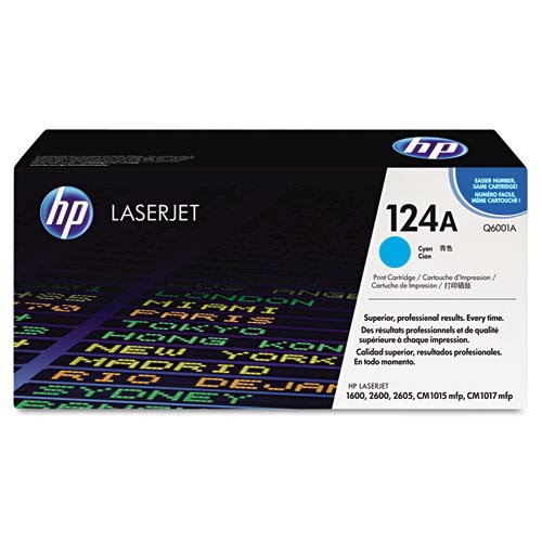 HP Q6001A Original Cyan Toner Cartridge for LaserJet 1600 2600
