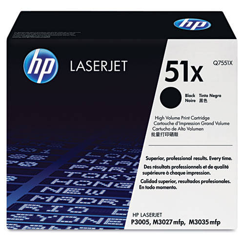 HP Q7551X / 51X Original Toner Cartridge for LaserJet M3027 M3035