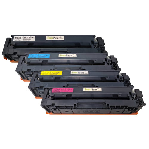 HP 206X Compatible Black & Color Toner Cartridge Set for M255 w/Chip