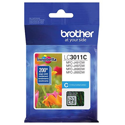 Brother LC3011C Cyan Original Ink Cartridge For MFC-J491DW