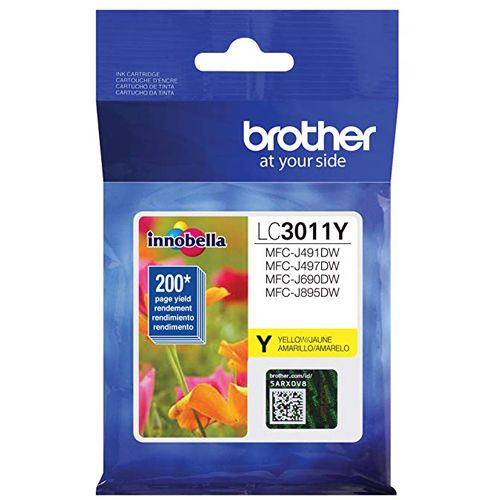 Brother LC3011Y Yellow Original Ink Cartridge For MFC-J491DW