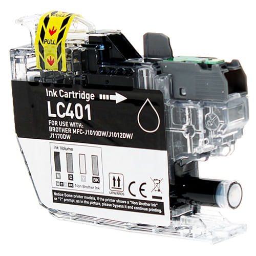 Brother LC401 Compatible Black Ink Cartridge for MFC-J1010DW J1170DW