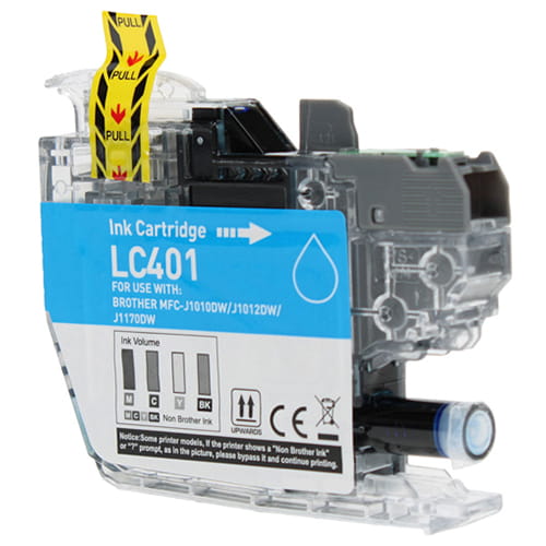 Brother LC401 Cyan Compatible Ink Cartridge for MFC-J1010DW J1170DW