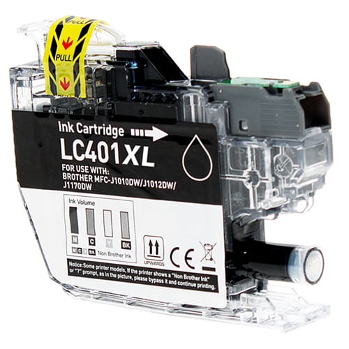 Brother LC401XL Compatible Black Ink Cartridge for MFC-J1010DW J1170DW