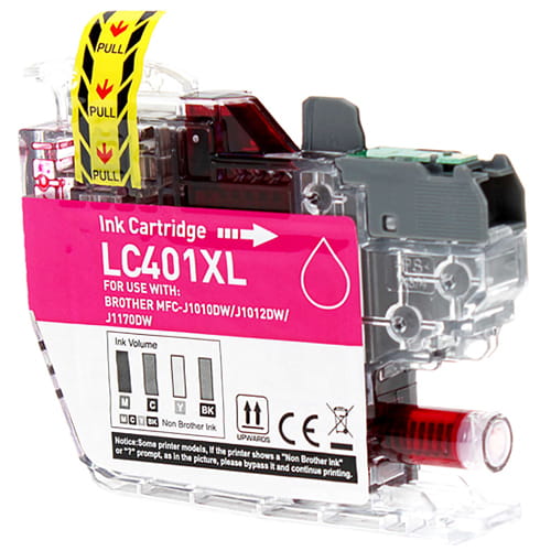 Brother LC401XL Magenta Compatible Ink Cartridge - MFC-J1010DW J1170DW