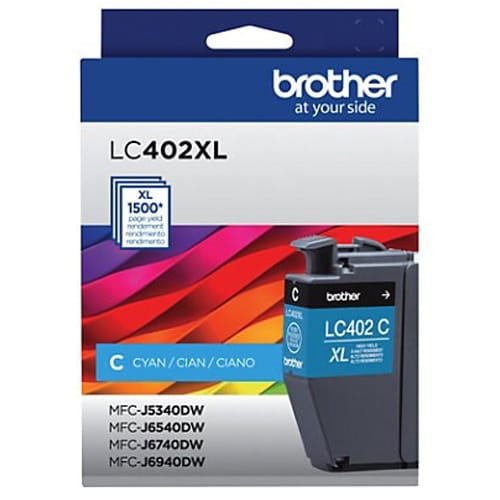 Brother LC402XL Cyan Original Ink Cartridge for MFC-J5340DW J6540DW