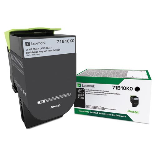 Lexmark 71B10K0 Black Original Toner Cartridge CS317dn CX417de