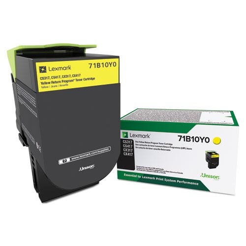 Lexmark 71B10Y0 Yellow Original Toner Cartridge CS317dn CX417de