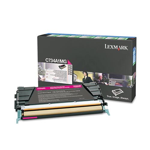 Lexmark C734A1MG Magenta Original Toner Cartridge for C734 X738