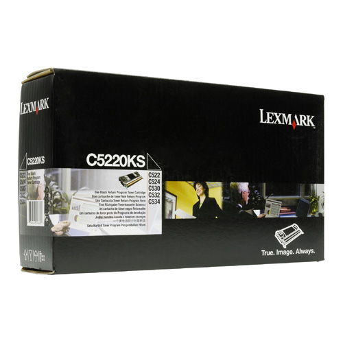 Lexmark C5220KS Original Black Toner Cartridge for C522 C524 C530 C532 C534 Color 