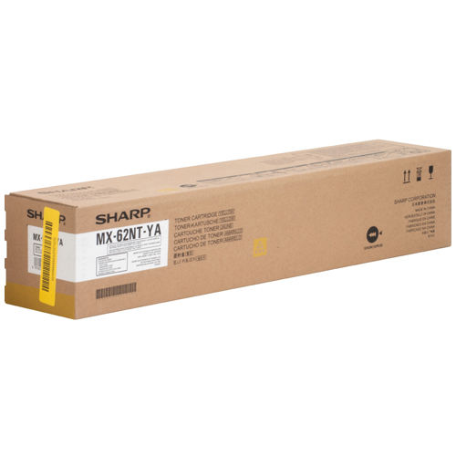 Sharp MX-62NTYA Original Yellow Toner Cartridge