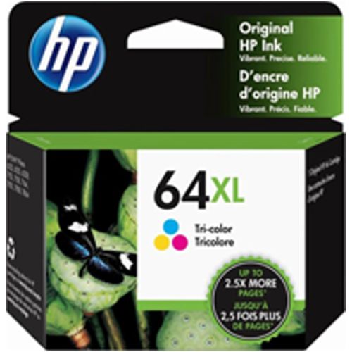 HP N9J91AN #64XL Tri-Color High Yield Original Ink Cartridge