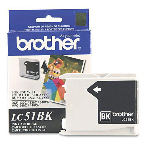 Brother LC51BK Original Black Ink Cartridge for MFC-240 3360 440 5460 5860 665