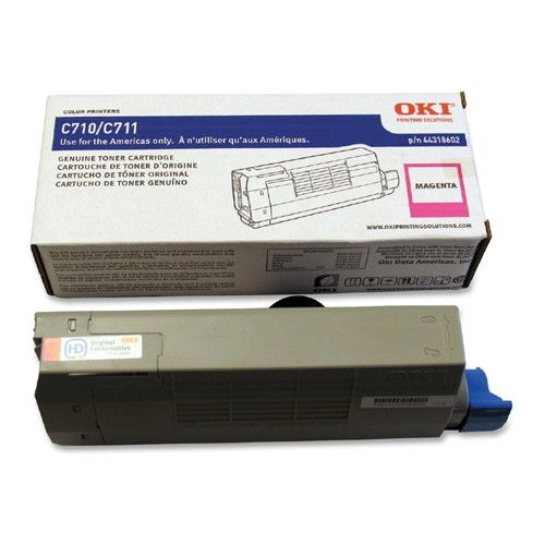 Okidata 44318602 Original Magenta Toner Cartridge for Okidata C711dn Color Printer