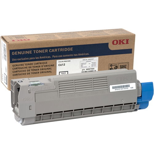 Okidata 46507504 Original Black Toner Cartridge - C612N C612DN