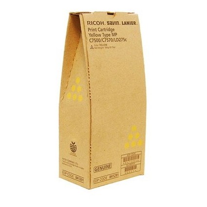 Ricoh 841291 Original Yellow Toner Cartridge for Aficio MPC6000SP MPC7500SP