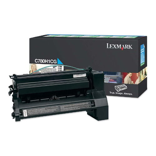 Lexmark C780H1CG Original High Yield Cyan Toner Cartridge C780