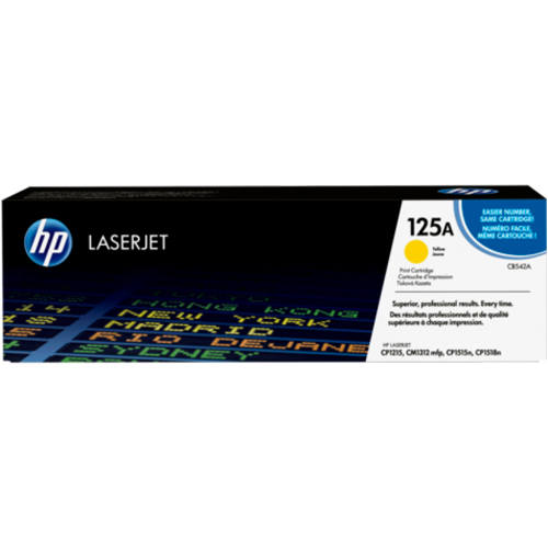 HP CB542A Original Yellow Toner for LaserJet CP1215 CP1515 CP1518