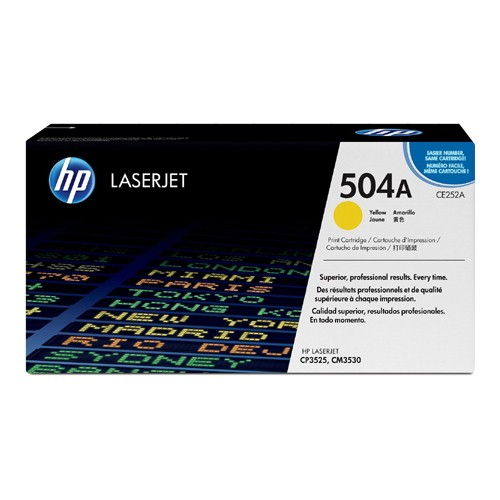 HP CE252A Yellow Original Toner Cartridge for Laserjet CM3530