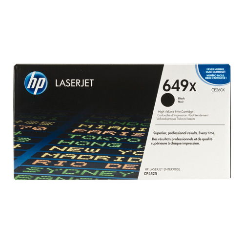 HP CE260X 649X High Yield Black Original Toner Cartridge