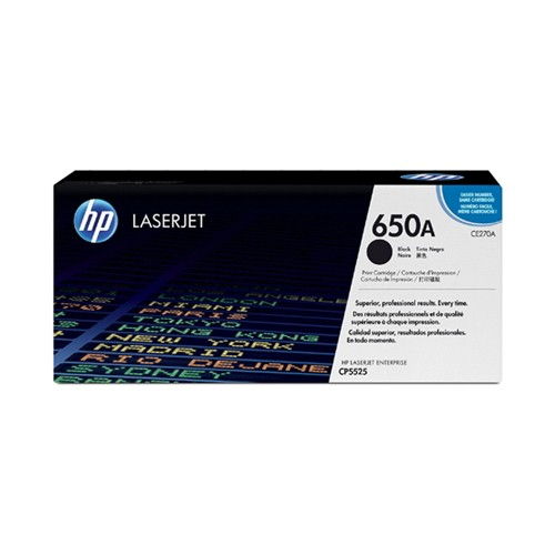 HP CE270A Black Original Toner Cartridge for Laserjet CP5525 M750