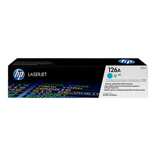 HP CE311A 126A Cyan Original Toner Cartridge for Laserjet CP1025