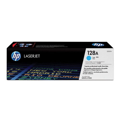 HP CE321A 128A Cyan Original Toner for Laserjet CM1415 CP1525