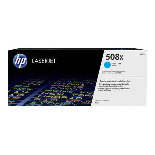 HP CF361X 508X Original High Yield Cyan Toner LaserJet M553 M577