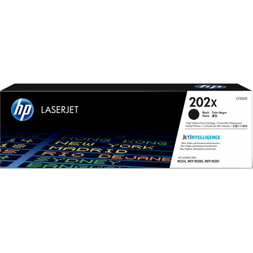 HP CF500X 202X Black Original Toner Cartridge - M280 M281 M254