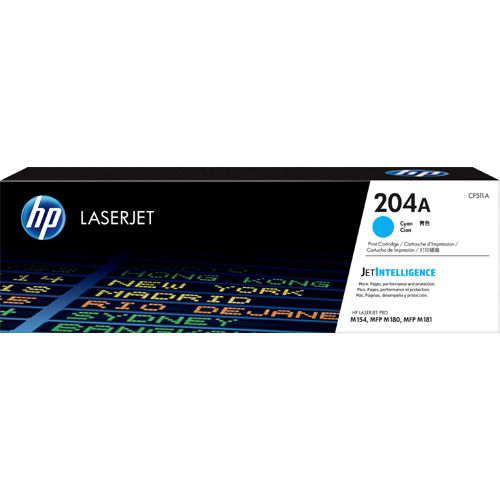HP CF511A 204A Cyan Original Toner Cartridge - M180 M181 M154