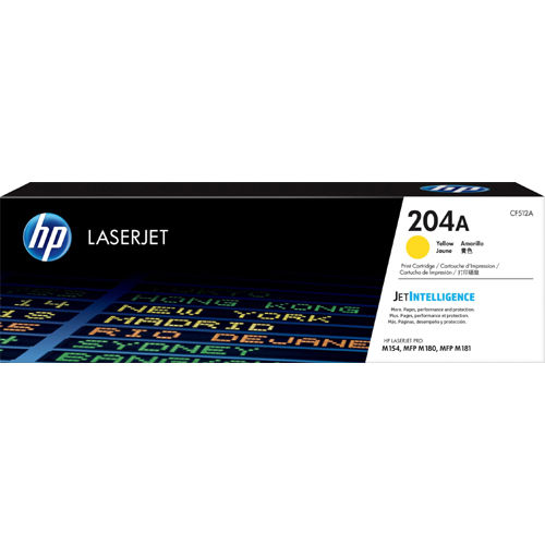 HP CF512A 204A Yellow Original Toner Cartridge - M180 M181 M154