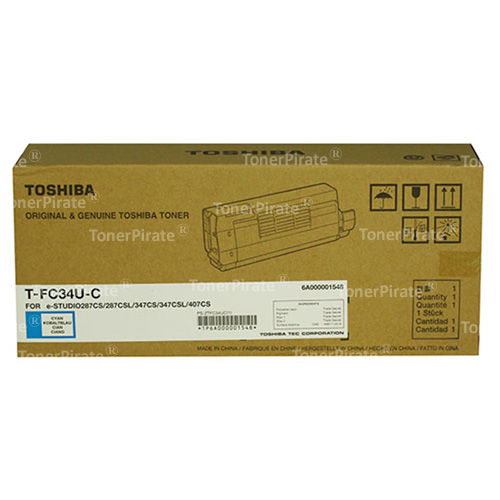 Toshiba TFC34UC Original Cyan Toner Cartridge for e-Studio 287CS
