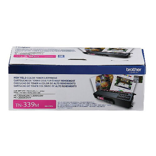 Brother TN-339M Original Super High Yield Magenta Toner Cartridge