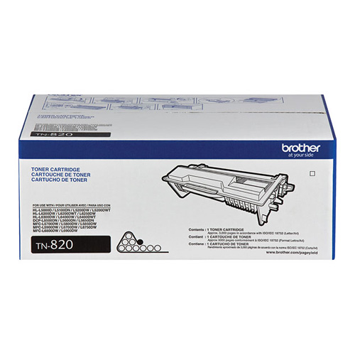 Brother TN-820 Original Standard Yield (3K) Toner Cartridge