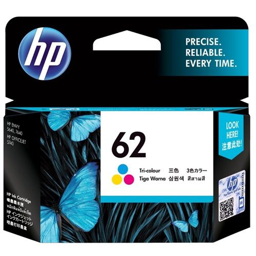 HP C2P06AN (#62) Tri-Color Original Ink Cartridge