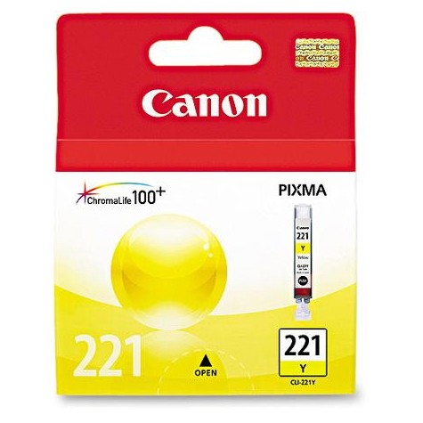 Canon CLI-221 Yellow Original Ink Tank for Pixma iP3600 iP4600 MP640 MP980 MX860