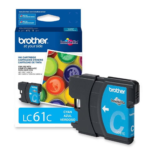 Brother LC61C Original Cyan Ink Cartridge for DCP-165 585 6690 MFC-290 5890 790 990
