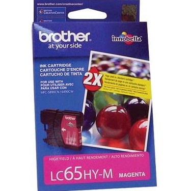 Brother LC65 High Yield Magenta Original Ink Cartridge for DCP-6690 MFC-5890 6490 6890