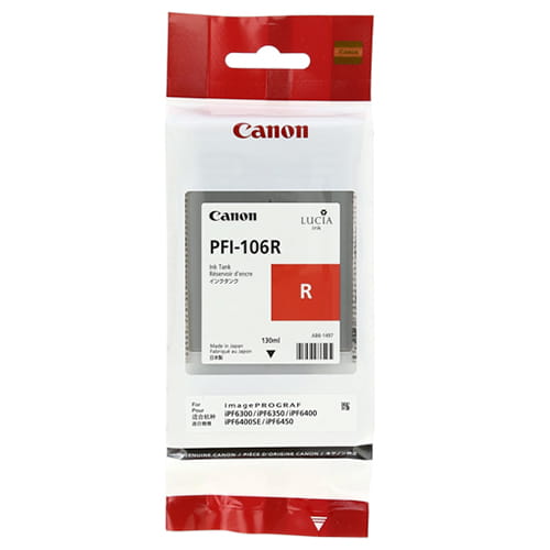 Canon PFI-106R 6627B001 Red Original Ink Cartridge for IPF6350