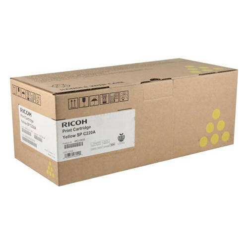 Ricoh 406044 Yellow Original Toner Cartridge for Aficio SPC220N