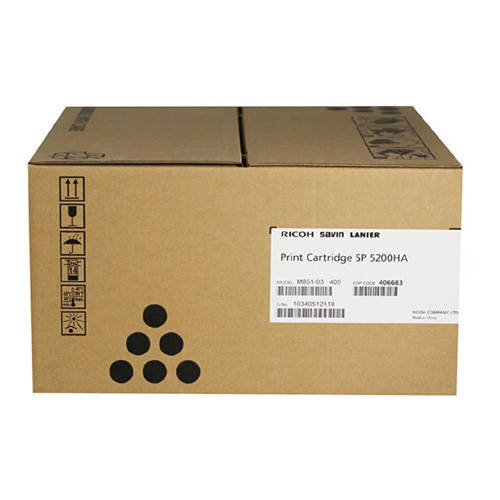 Ricoh 406683 (SP5200HA) Original Black Toner Cartridge SP5200DN