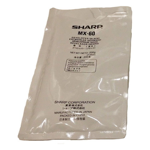 Sharp MX-60NVBA Black Original Developer for MX-3050N MX-6070N