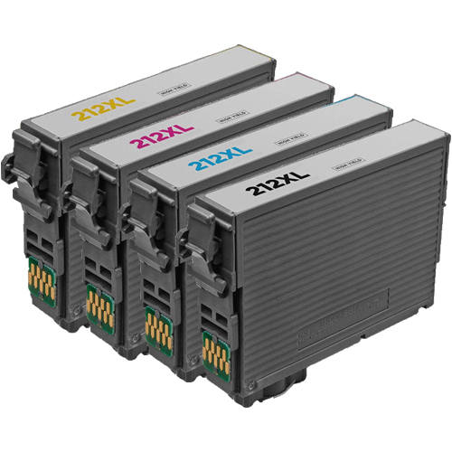 Epson T212XL Black & 3-Color Compatible Ink Cartridge for WF-2830