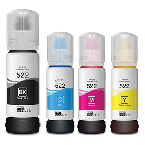 Epson T522 Black & Color Compatible Ink Bottle Set - EcoTank ET-2800