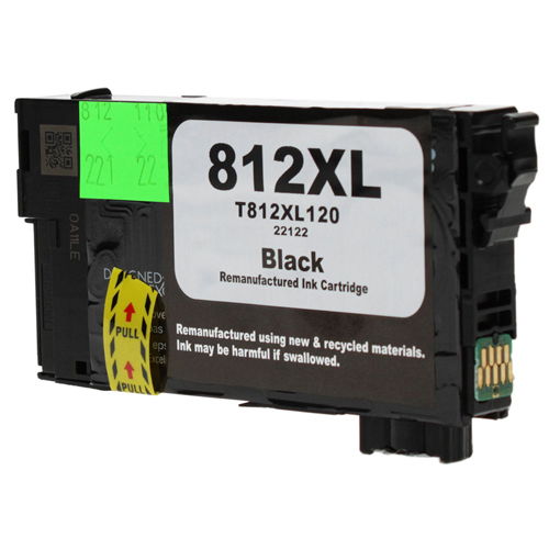 Epson T812XL120 812XL High Yield Black Compatible Ink Cartridge