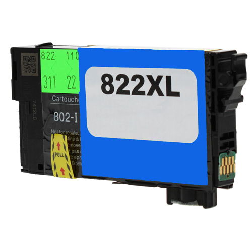 Epson T822XL220 822XL High Yield Cyan Compatible Ink Cartridge